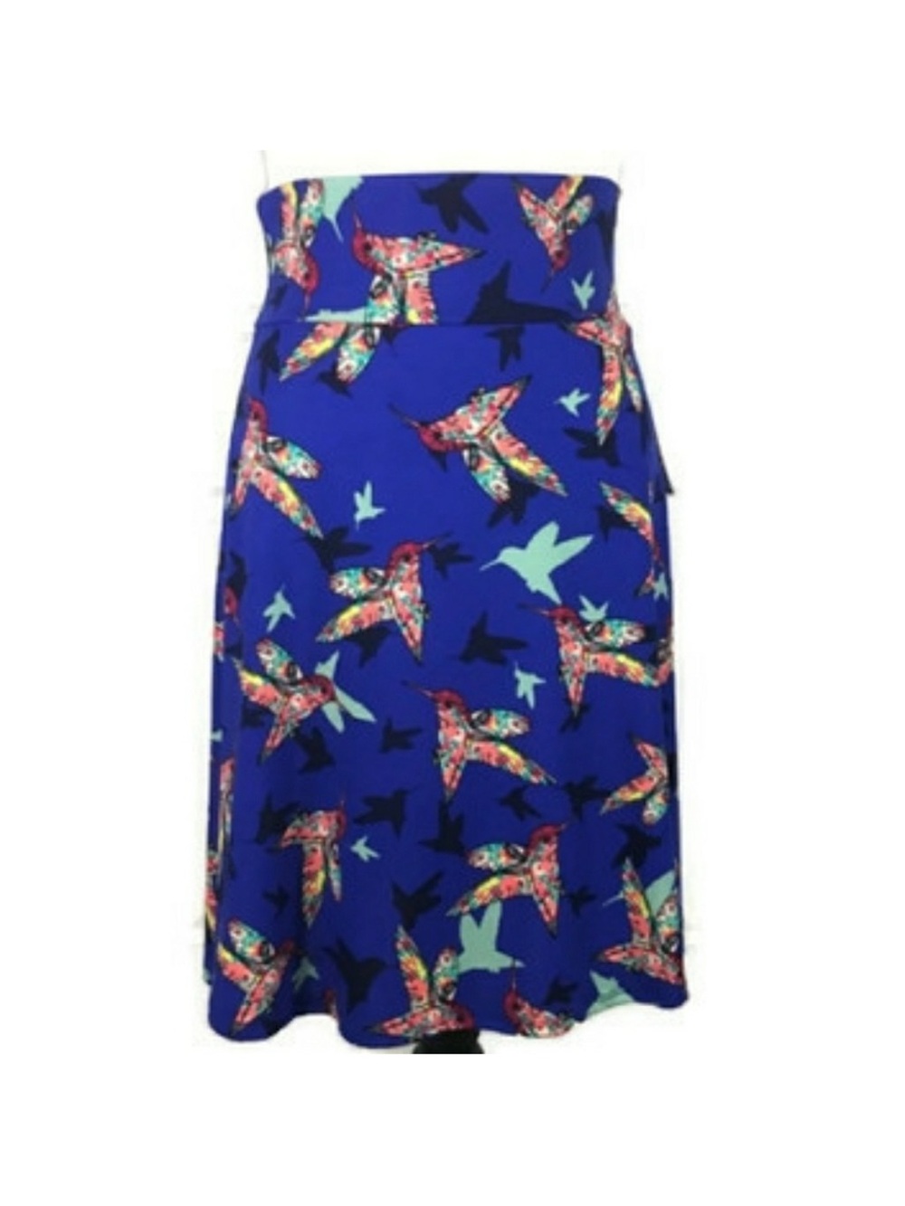 LuLaRoe Azure A-line Skirt Vibrant Multicolor XL NWT Pull On